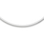Sterling Silver Rhodium Plated 4mm Cubetto w/Extension Chain