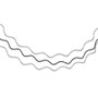 Sterling Silver Ruthenium-plated w/1.5in. Ext Wavy Wire Necklace