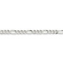 Sterling Silver 4.5mm Polished Flat Figaro Chain