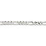 Sterling Silver 5.5mm Polished Flat Figaro Chain