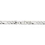 Sterling Silver 7.5mm Polished Flat Figaro Chain