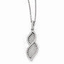 Sterling Silver & CZ Brilliant Embers Necklace