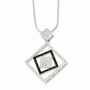 Sterling Silver & CZ Brilliant Embers Necklace