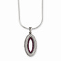 Sterling Silver & CZ Brilliant Embers Necklace