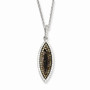 Sterling Silver & CZ Brilliant Embers Necklace