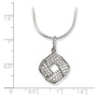 Sterling Silver & CZ Brilliant Embers Necklace