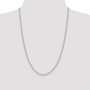Sterling Silver 3mm Half Round Wire Curb Chain