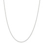 Sterling Silver 1mm Rhodium Cable Chain