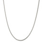 Sterling Silver 2.0mm D/C Square Franco Necklace