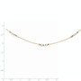 14K Two-Tone Mirror Beaded Necklace