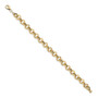 14k Yellow Gold Fancy Link 7.5 inch Bracelet
