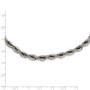 Stainless Steel Polished 6mm Rope Necklace