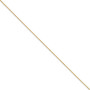 Yellow Rhodium over Brass 1.50mm Plated Ball Chain