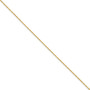 Yellow Rhodium over Brass 2.00mm Plated Ball Chain