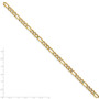 Stainless Steel IP Yellow-plated 6.30mm 20in Figaro Chain