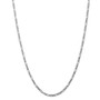 14k WG 3.0mm Flat Figaro Chain