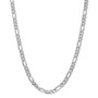 14k WG 6.0mm Flat Figaro Chain
