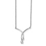 Sterling Silver Rhodium-plated CZ Necklace