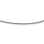 Sterling Silver Rhodium-plated Rope w/4in. Ext. Choker Necklace