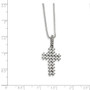 Sterling Silver CZ Brilliant Embers Cross Necklace