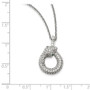 Sterling Silver & CZ Brilliant Embers Snake Necklace