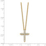 14k Cross Pendant with Chain