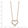 14k Rose Gold Heart Pendant with Chain