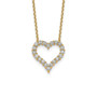 14k Heart Pendant with Chain