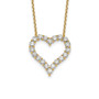 14k Heart Pendant with Chain