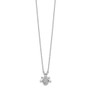 14k White Gold Diamond Bee Necklace