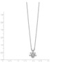 14k White Gold Diamond Bee Necklace