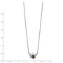 14k White Gold Diamond & Gemstone Bee Necklace