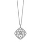 14k White Gold Diamond Vintage Necklace