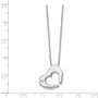 SS White Ice .02ct Diamond Heart Necklace