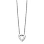 SS White Ice .02ct Diamond Heart Necklace