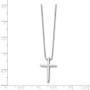 SS White Ice .01ct. Diamond Cross Necklace