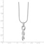 SS White Ice .02ct. Diamond Twist Necklace