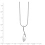 SS White Ice Diamond Twisted Pendant Necklace