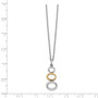 SS White Ice Gold-Tone 1/2 pt Diamond Necklace