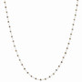 14k White Gold Coffee Brown Diamond Briolette Necklace