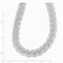 Sterling Silver Braided Mesh Necklace
