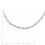 14K White Gold Fancy Link Necklace