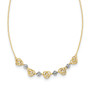 14k Two-tone Diamond-cut Beads & Knots Necklace