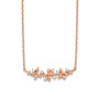 14K Rose Gold Fancy CZ w/ 1in ext. Necklace