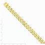 14k 12mm Hand-polished Flat Beveled Curb Chain