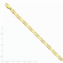 14K 6.7mm Hand-Polished Fancy Link Chain