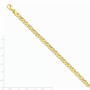 14K 6.1mm Hand-polished Fancy Link Chain