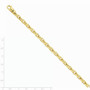 14k 5mm Hand-polished Fancy Link Chain