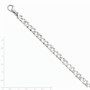 14K White Gold 7.5mm Polished Fancy Link