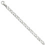 14K White Gold 7.5mm Polished Fancy Link